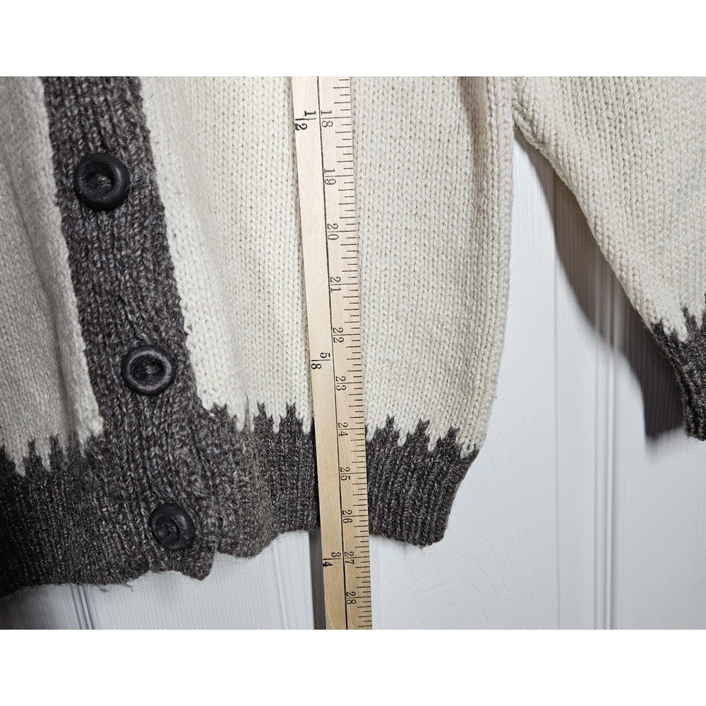 VTG Rapaki Mahana Fair Isle Nordic Hand‎ Knit 100% Wool Cardigan Sweater M/38 - Picture 5 of 8